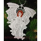 Lace Angel Christmas tree Size 112*129mm