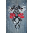 Dragons with roses Size 149*223mm