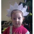 Lacy Snow Crown size 60*82mm