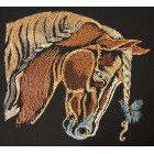 Horse with butterfly size 198*186mm