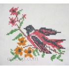 Bird Cross-stitch Size 121*113mm