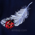 Ladybug and Feather size 175*193mm