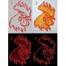 Fire Rooster (4 designs for hoop 106*150 mm) brd0045
