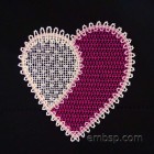 Lace Heart size 105*109mm
