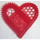 Lace Heart size 117*114mm