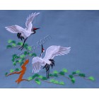 Cranes (4 parts) Total embroidery size is 449*384mm