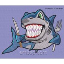 Machine embroidery design Shark fun0005
