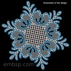 Machine embroidery design Doily «Blue Dream» fsl0039_200x300