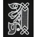 Machine embroidery design Monogram initial letter A f0040_01