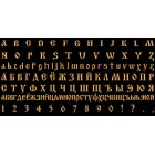 Cyrillic font 20 mm (f_cyrillicold)