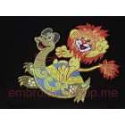 Lion cub Machine Embroidery Designs size 160*126mm
