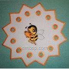 Doily "Bee" size 63*62mm