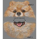 Parts of the design Spitz dog0021