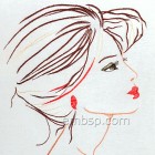 Machine embroidery design Girl in red ppl0032