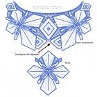 Parts of the design Cutwork "Wild Orchid" cut0051 for the front