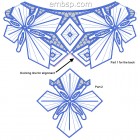 Parts of the design Cutwork "Wild Orchid" cut0051 for the back