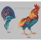 Machine embroidery design Cockerel brd0048