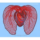 Machine embroidery design Heart hrt0017
