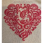 Machine embroidery design Heart crs0016