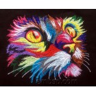 Machine embroidery design Rainbow cat cat0020