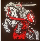 Machine embroidery design Knight on horseback ppl0037