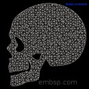 Machine embroidery design Skull art0029_179x187