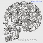 Machine embroidery design Skull art0029_179x187