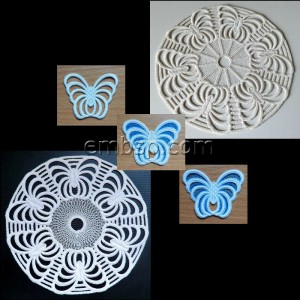 Set Lace Designs "Butterflies" (5 designs) fsl0049